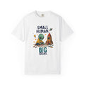 Small Human Big Ideas alien rocket illustration T-shirt | kids space shirt